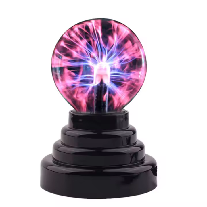 Lámpara De Mesa LED De 3 Pulgadas Con Plasma Mágico Control Táctil Luz Nocturna Para Decoración De Habitaciones Regalos Para Niños - 1
