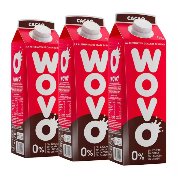 WOVO - Wovo Cacao 3 x 1 L - Bebida de clara de huevo - 1
