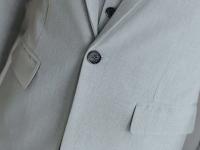 Traje De Tres Piezas Para Hombre De Color Sólido Tendencia Business Con Chaleco Y Pantalones Alta Calidad Conjunto De Moda Para Bodas O Eventos Formales - details 14