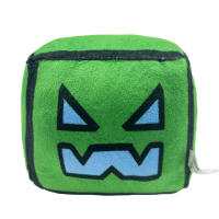 Peluche De Madera Cubo Geometry Para Niños Y Fanáticos De Juegos Regalo De Cumpleaños Para Niños Juguetes De Peluche De Animales Y Naturaleza Relleno De Algodón PP - details 0