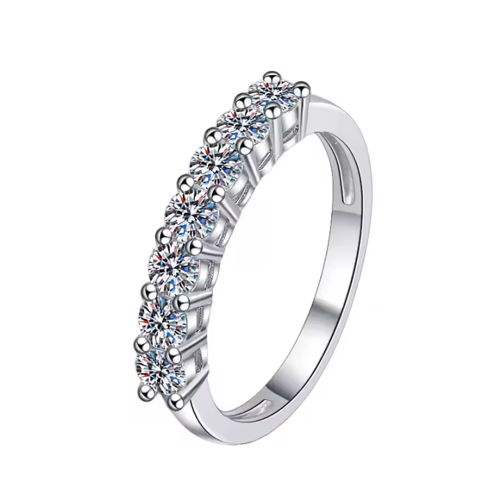 Anillo de compromiso elegante de plata de ley 925 para mujer, 2,2 g, engaste clásico de circonita sintética, piedra de nacimiento de abril, talla redonda, estilo sencillo, ideal para bodas y regalos, joyería para todas las estaciones. - 1