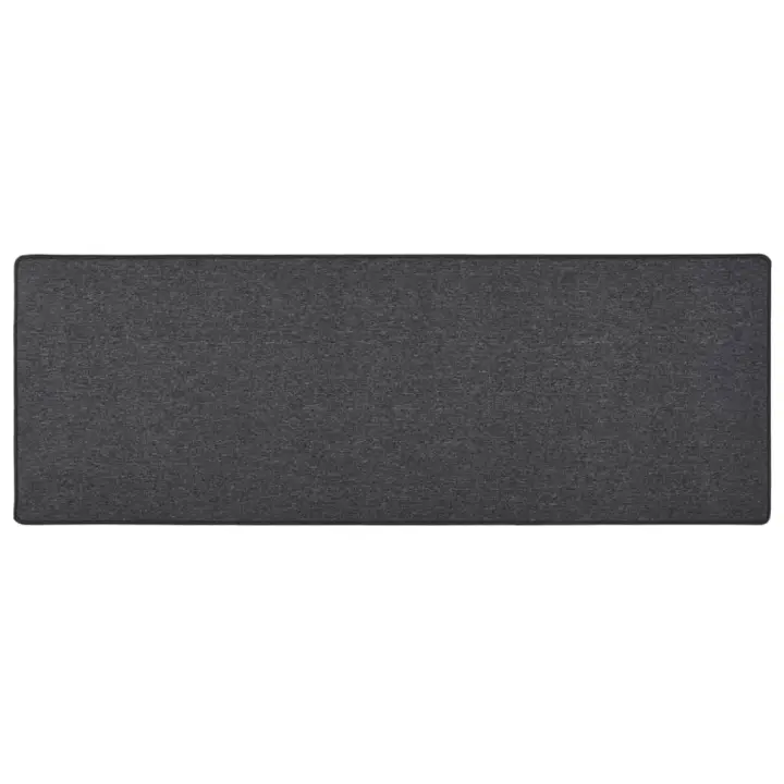 vidaXL Alfombra de pasillo 80x250 cm Color Antracita,  Gris oscuro,  Gris claro y mas Alfombras de área  Alfombra de Piso para Sala de Estar Dormitorio Habitación Salón - 1