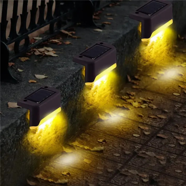 Luces LED solares para cubierta, lámparas impermeables para camino de jardín, decoración para Patio, escalera, valla, Patio - 1
