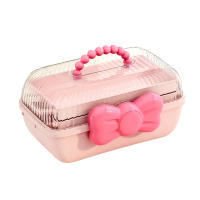 Caja De Almacenamiento Para Accesorios De Pelo Con Manija Organizador Multicapa Para Niñas Bolso De Joyería Multipropósito - details 10