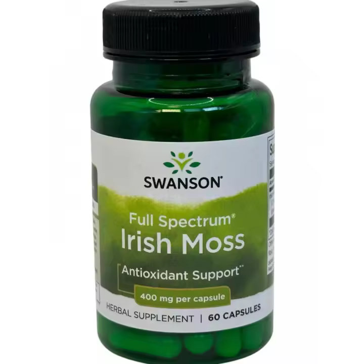 Musgo irlandés de espectro completo, 400 mg, 60 cápsulas de Swanson - 1
