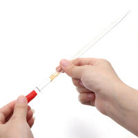 Ejercicio De Pipeta De Vidrio Con Escala Y Cabeza De Goma Roja Y Transparente Para Química Laboratorio 1/5pcs - details 5