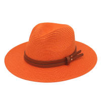 Sombrero De Paja De Verano Panama Tejido De Hierba Transpirable Estilo Europeo Y Americano Sombrero De Sol Para Playa Casual Para Mujeres - details 3