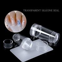 Kit De Estampado De Uñas Con Silicona Transparente Para Manicura Diseño Francés Stampa De Uñas Con Estampador Y Cuchilla Doble Lado - details 3