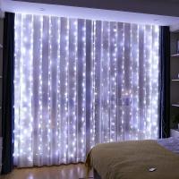 Luces De Cadena LED Para Cortinas 3x3/2/1m Luz Cálida Control Remoto Decoración De Navidad Boda Y Hogar Guirnalda Farolillos - details 4
