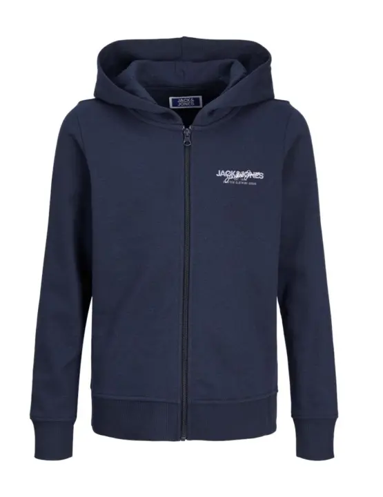 Sudadera Jack&Jones Junior Alvis marino con capucha de niño - 1