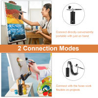 Kit De Aerógrafo Portátil Para Uñas Y Arte De Pintura Con Compresor Injector De Oxígeno Para Manualidades Y Modelos - details 4