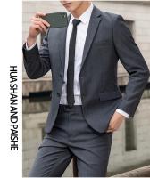 Traje De Novio Para Hombre Elegante Y Profesional Con Pantalones Color Sólido Moda Casual Talla Slim M-6XL Incluye Chaqueta Y Pantalones - details 6