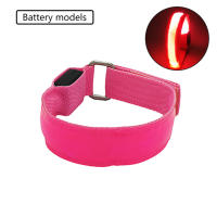 Armband LED De Batería Para Deportes Al Aire Libre Luz De Seguridad Para Correr De Noche En La Mano Rodilla Y Pies Verde Azul Rojo - details 11
