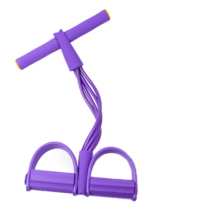 Dispositivo De Entrenamiento Con Cuerda Elástica De 4 Resistencias Para Gimnasio Doméstico Bandas De Resistencia Abdominal Equipo De Fitness Para Mujeres Ejercicio Completo - 1