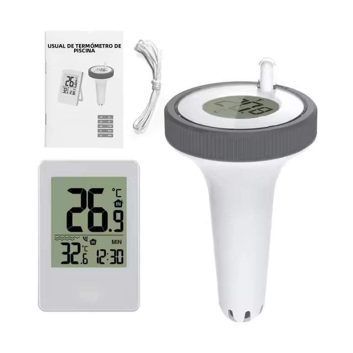 Termómetro De Piscina Digital Flotante Para Exteriores Uso En Baños Acuarios Medidor De Temperatura Para El Hogar - 1