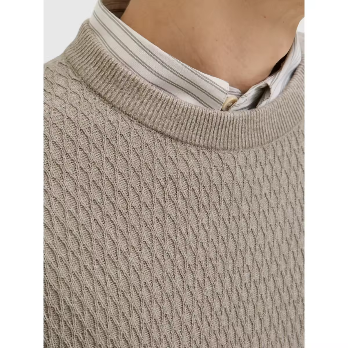 Jersey Jack & Jones Reagan 12283381 beige (Greige) - details 3