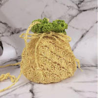 Yarn De Paja Raffia 100g Para Tejer Gorras Y Bolsas En Verano Hecho a Mano Eco-amigable Para Manualidades Crocheting - details 2