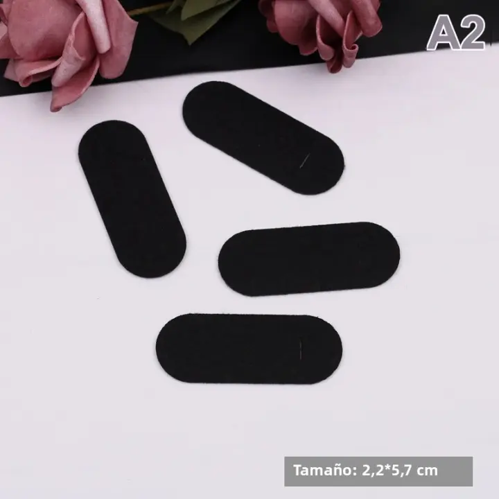 100PCS Clips De Tornillo Ovalados No Tejidos Pads De Terciopelo Para DIY Joyería Y Peinado Material De Espaciador Rectangular - 1