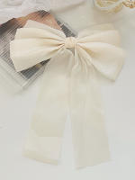 Pinza Para El Cabello De Organza Blanca Con Lazo Flotante Para Mujeres Y Niñas Material De Raya Accesorio De Cabello De Alta Calidad - details 25