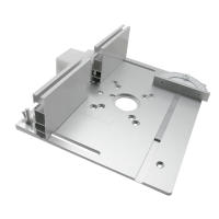 Placa De Inserto Para Mesa De Router C8 Máquina De Grabado Aluminio Aleación Placa Inversa Conjunto Talla Fresa Trimmer Plegable Para Carpintería - details 11