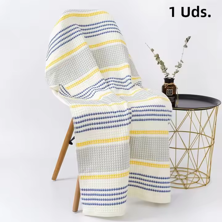 Toalla De Baño De Algodón Puro 70x140cm Gruesa Y Suave Absorbente Para Adultos Y Niños Sin Caer Pelusa Toalla De Juego De Toallas - 1