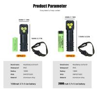 Linterna Frontal LED 1300LM Recargable Con Imán En La Punta Y Luz Táctica Para Camping Y Pesca Certificación CE/ROHS/LVD - details 9