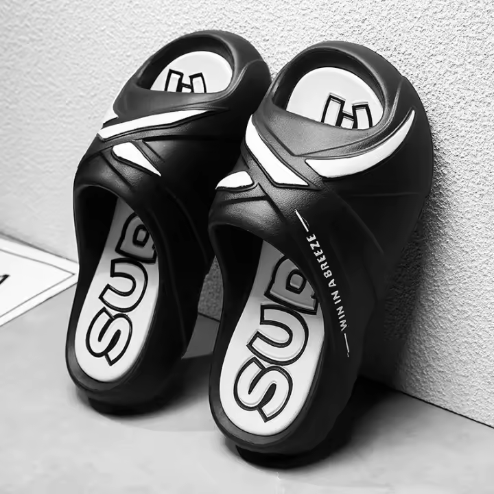 Zapatillas De Hombre Para Exterior EVA Material Sandalias De Playa Verano Suela Gruesa Estilo Deportivo Abiertas Tobilleras - 1