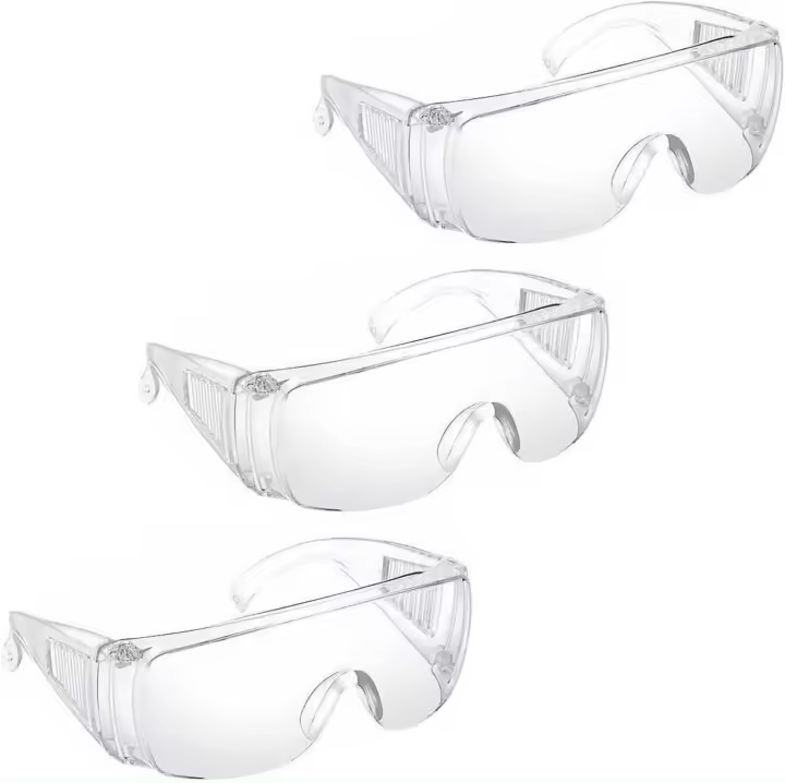 3PCs Gafas de Seguridad, Gafas de Seguridad transparentes - 1