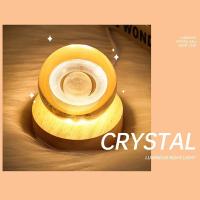 Lámpara De Noche Galaxia Planetaria 3D Cristal Ball Iluminación Decorativa Para El Hogar Regalos Maravillosos Forma Redonda Incluye Bombilla - details 9