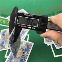2pcs/Lote Tarjetas De Poker Texas Hold'em Impermeables En PVC Plástico Juego De Mesa Nariz Estrecha Tamaño 2.28x3.46 Pulgadas - details 6