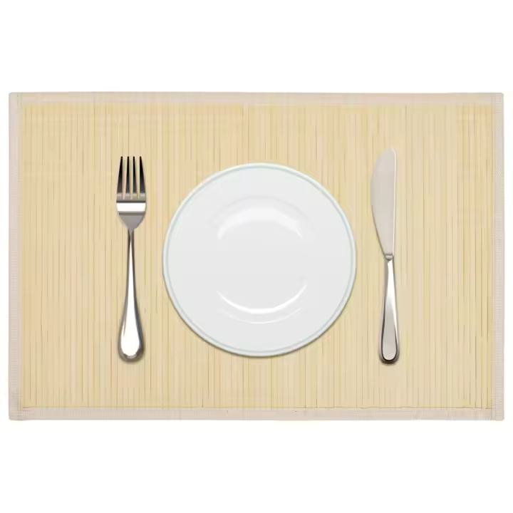 vidaXL 6 piezas de salvamanteles de bambú dimensiones 30 x 45 cm natural Color Beige,  Marrón,  Marrón oscuro y mas - 1