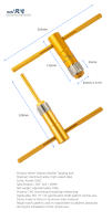 Sujeta De Rosca Ajustable AXI Conjunto De Llaves Herramientas De Taponado Para Bisagra De Bicicleta Reparación De Bicicletas Herramienta De Trabajo - details 3