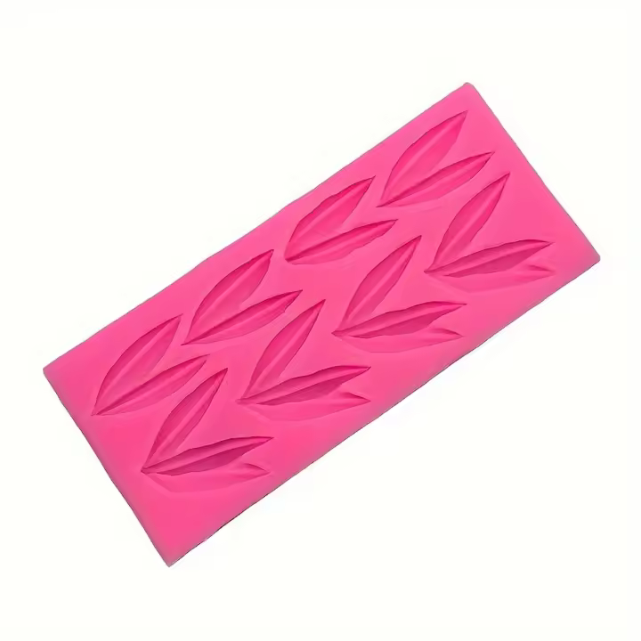 Molde De Silicona En Forma De Hoja De Bambú Estilo Chino Para Decoración De Pasteles Y Galletas Eco-amigable Pieza Individual - 1