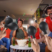 Par De Maracas De 25 Cm Con Cabeza De Arena Y Mango De Madera Instrumentos De Percusión Para Concierto Y Fiestas - details 7