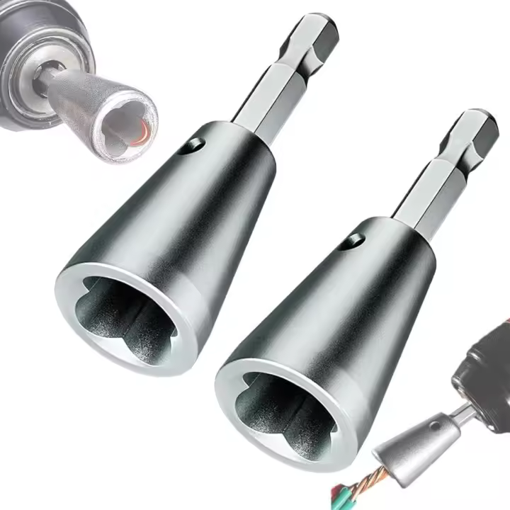 Herramienta de torsión de alambre, conector de alambre, 2024, nueva herramienta de torsión de alambre para taladro, herramienta de torsión de tuerca de alambre, herramienta de torsión y pelado rápido de cables para taladro eléctrico (4 piezas) - 1