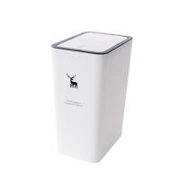 Bandeja De Papel Toalla De Cocina 10L Con Tapa Estilo Nórdico Para Sala De Estar Y Baño Ecológica Y De Presión Rectangular - details 4