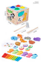 Puzzle Montessori De Madera En Forma De Zanahoria Interactivo Para Niños Edad 3-6 Juguetes Sensoriales De Aprendizaje Temprano Color Varias - details 3
