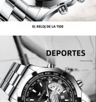 Reloj De Lujo Para Hombre 2024 Marca Top Fashion Casual Militar De Cuarzo Deportivo Resistantes Al Agua Y Al Choque Con Bandeja De Acero Inoxidable Relogio Masculino - details 1