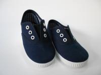 Zapatillas de lona bambas con elástico estilo victoria de Batilas en colores rojo, blanco y marino - details 3