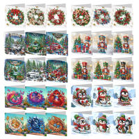 Tarjetas De Diamante Para Navidad Tarjetas De Saludo De Arte De Diamantes DIY Para Cumpleaños Y Agradecimientos Tamaño 15cm X 15cm - details 1