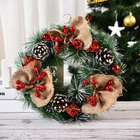 Corona Navideña De Puerta Guirnalda De Navidad Decoración Merry Christmas Para El Hogar Año Nuevo Navidad Colgante De Puerta - details 1