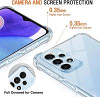 Funda De Lujo Transparente Y Antigolpes Para Samsung Galaxy S24 S23 S22 S21 S20 Ultra FE A14 A54 A53 A52 A52S A51 A73 A72 A71 Cubierta Media Lavable Antisuciedad Antirayones Antideslizante - details 2