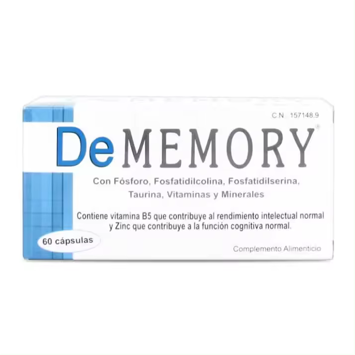 Dememory - Complemento Alimenticio para el Cerebro - 60 Cápsulas - 1