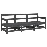 vidaXL Juego de muebles jardín 3 pzas madera maciza pino Pino natural, Pino blanco, Pino gris Conjunto Terraza Muebles Jardín Exterior Juego de Muebles de jardín Mueble Jardín Exterior Muebles de Salon Exterior - details 6