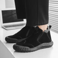 Botas Cortas Antideslizantes Y Resistentes Al Desgaste Para Hombre Estilo Británico Altas Para Otoño Zapatos De Trabajo Para Sitio De Construcción Casual - details 17