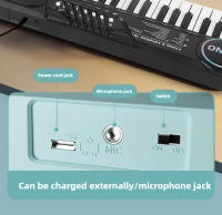 Piano Eléctrico De 37 Teclas Para Niños Instrumento Musical Multifuncional Con Microfono Para Principiantes Regalo Para Niños - details 6
