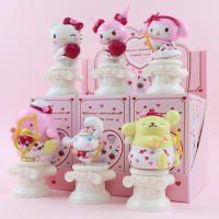 Caja Sorpresa Figura Sanrio Love Cupid Serie Cinnamoroll Anime De Dibujos Animados Hello Kitty Kuromi Muñeca Juguete Para Niñas Y Niños - details 5