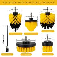Kit De 5 Piezas De Cepillo Eléctrico Para Broca Multipropósito Set De Accesorios De Limpieza Con Conector De Paja De Níquel Para Limpieza Doméstica - details 1