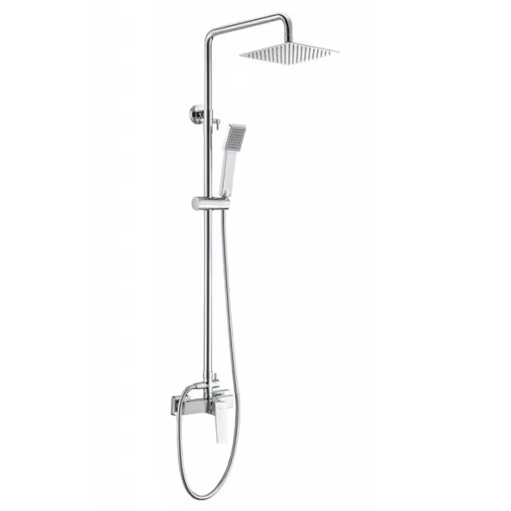 Imex Art BDAR025 columna de ducha de diseño moderno con barra extensible acabado cromado - 1