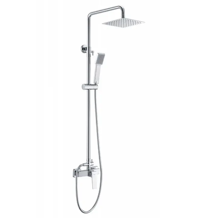 Imex Art BDAR025 columna de ducha de diseño moderno con barra extensible acabado cromado - 1